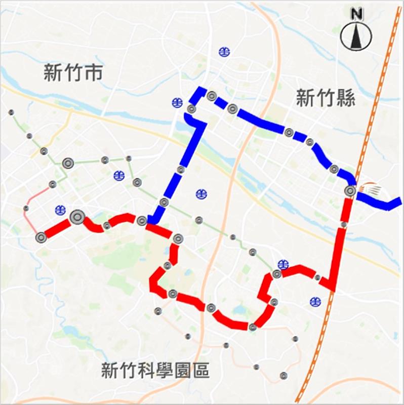 竹市府積極爭取 「紅藍線整合可行性研究」,獲中央核定補助2,100萬元。