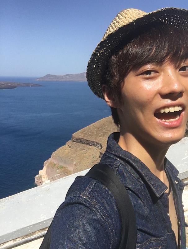 陽明交大醫學系學生陳穎弘熱愛四處旅遊探索。