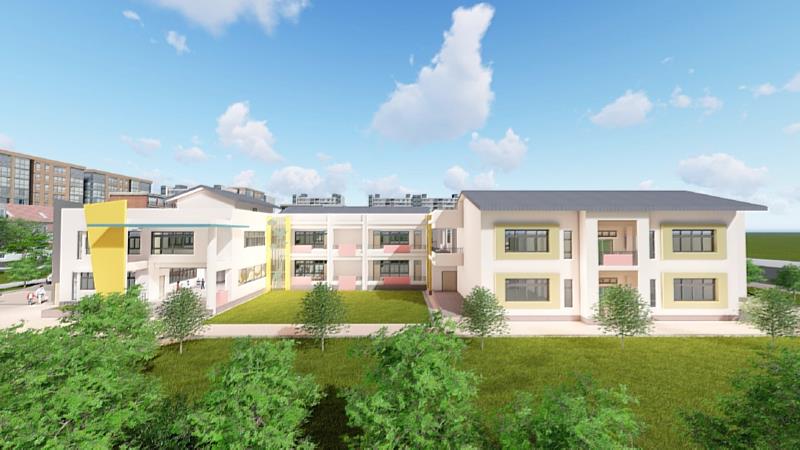 園舍南面外觀示意圖