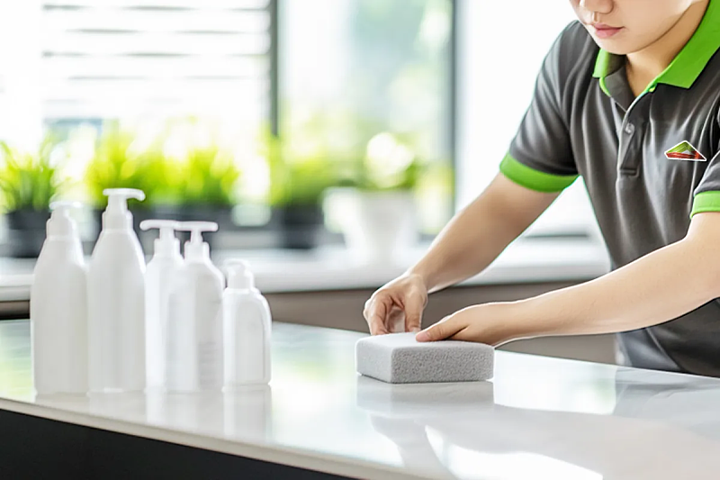 信義居家指出,居家鍍膜服務透過奈米防護科技為家多加一層看不見的保護膜,讓清潔工作更輕鬆、也延長建材使用壽命。