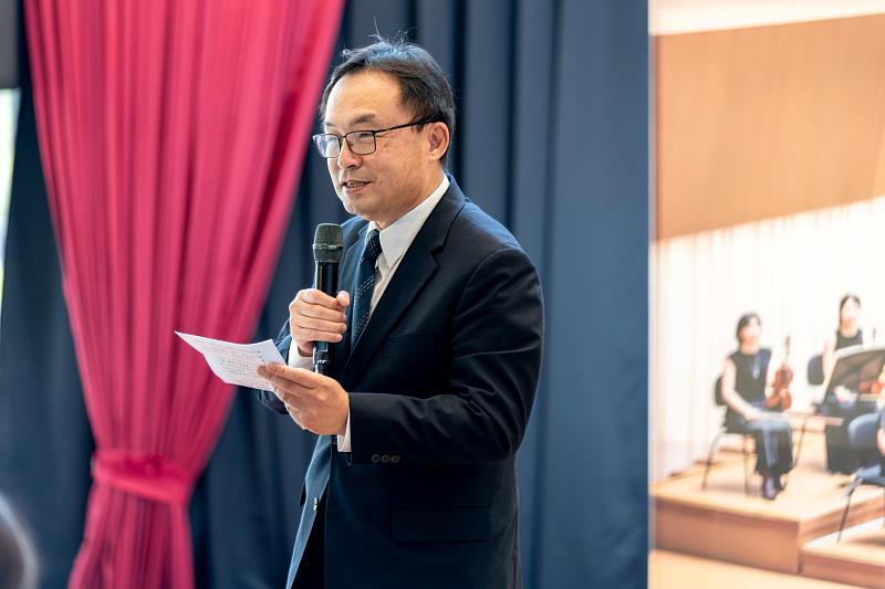 國臺交團長歐陽慧剛表示，國臺交不只是歷史的見證者，更是參與者與書寫者，回望是為了讓樂團更有力量地向前走。