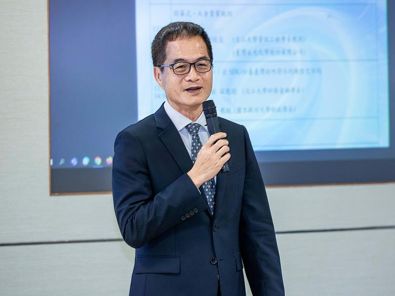 許輝煌學術副校長致詞。(圖/淡江大學提供)