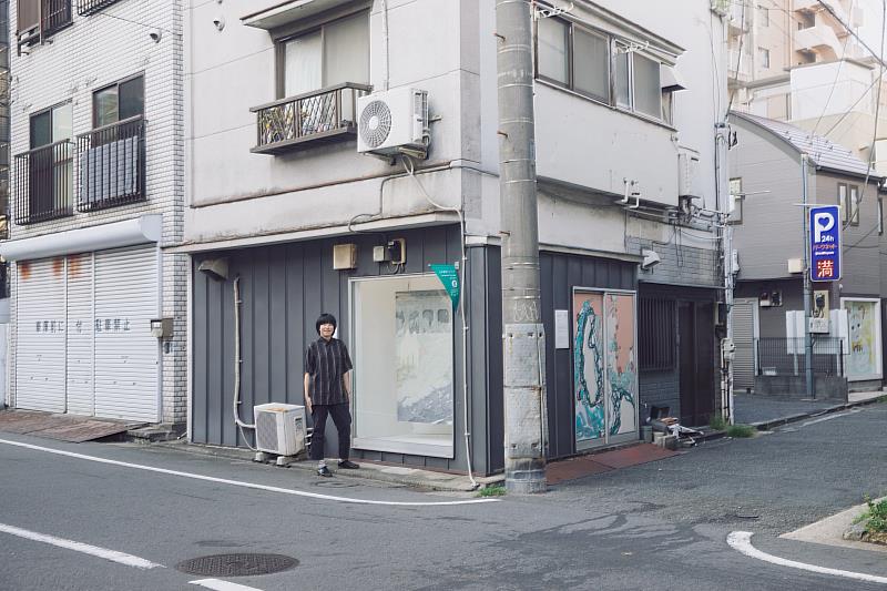 藝術家於黃金町展出紀錄(劉書佳拍攝)。