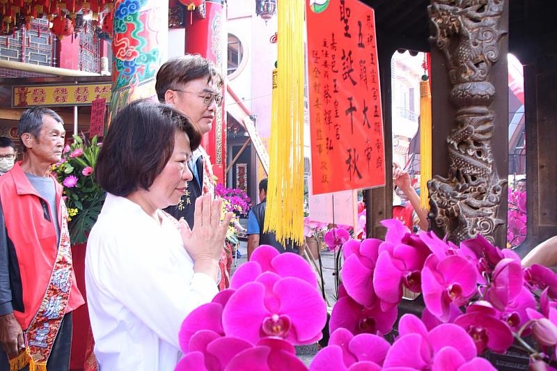 嘉義市王靈宮五顯大帝聖誕千秋 黃敏惠市長祝壽祈福