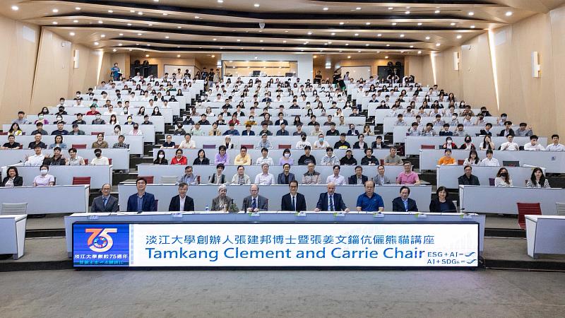 熊貓講座與會者大合照。（圖／淡江大學提供）