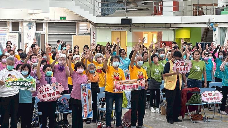 北港、元長、水林等9個社區據點144位長輩熱情參與銀髮運動會。