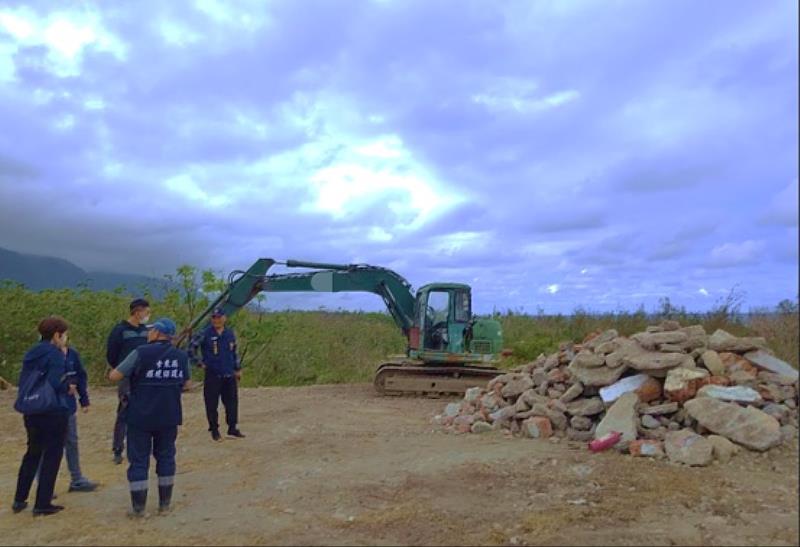 非法傾倒棄置、掩埋廢棄物 臺東縣政府強力移送法辦