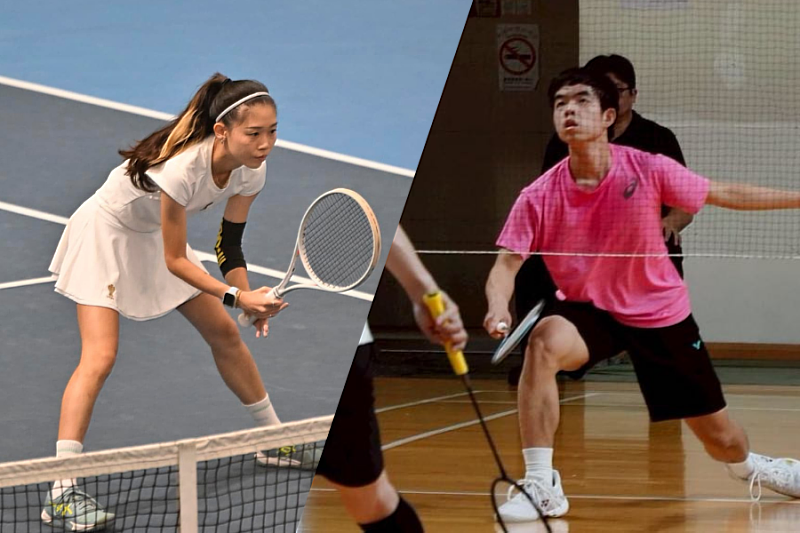 入選2025達福林匹克國家代表隊的南大選手林家文與劉浩恩。（照片來源：林家文Chia Wen Lin粉絲專頁、本校視設系系網）