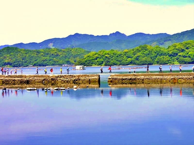 「佐伯・大入島路線」是是九州偶來中少見的離島行程，這一條路線充分利用島嶼特色，您可以在此一邊聆聽海浪聲一邊漫步於海岸，還能從360度全景的「遠見山展望所」一覽四國、豐後水道以及佐伯市街景，並在聚落道路上親身感受島嶼的古今變遷。