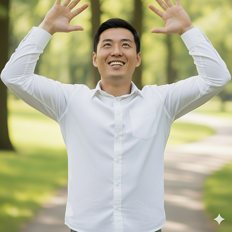 為預防頸椎問題惡化,陳顥文醫師教民眾兩個簡單且安全的自我訓練,分別是「夾肩胛」和「下巴內收」,動作看似簡單,卻是維持頸椎穩定、預防惡化的關鍵。(此圖為AI生成示意圖)