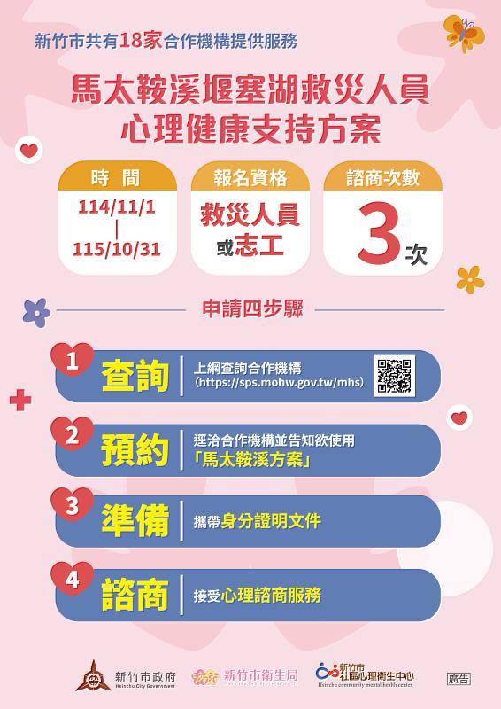 馬太鞍溪堰塞湖救災人員心理健康支持方案EDM