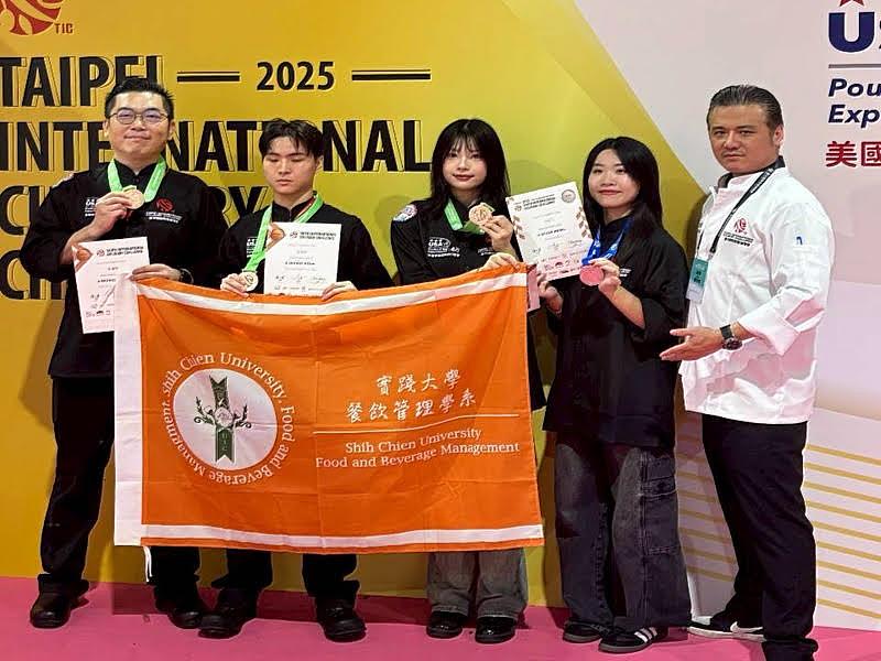 參賽學生以紮實訓練與創新思維脫穎而出，共獲得1銀5銅的優異成績。