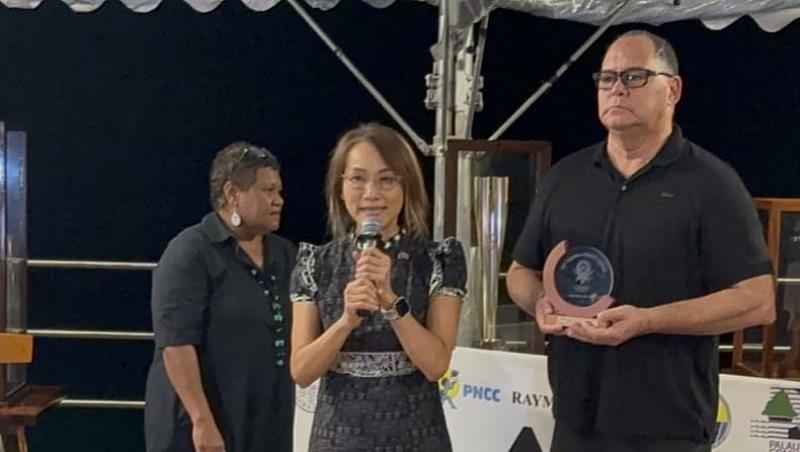 中華民國（台灣）駐帛琉大使黎倩儀致詞。