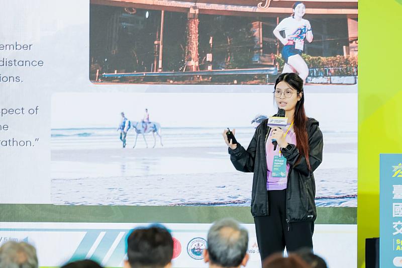 泰國華欣馬拉松賽事副總監Nichapat Sujaritjit分享泰國知名的品牌國際賽事。