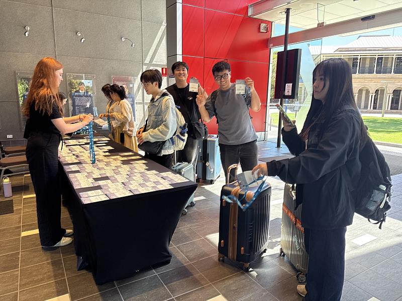 「2025年第6屆亞洲－太平洋護理教育大會」澳洲布里斯本昆士蘭科技大學報到會場一景。