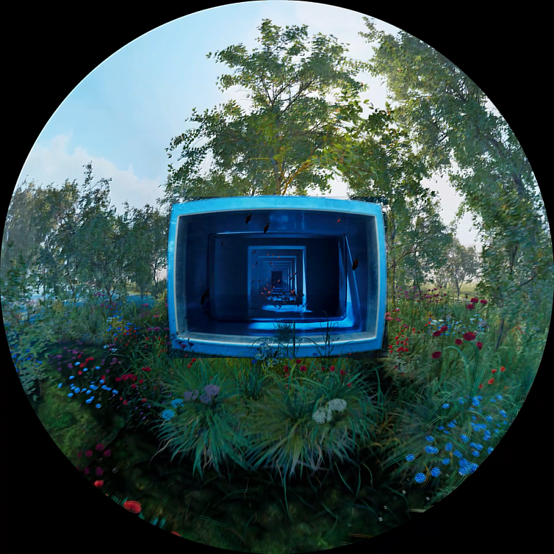 「FUTURE VISION LAB 2025」開場影像為葉澈的作品《幻幕》，以影像的「比例」出發，回望歷史中不同畫幅與技術框架帶來的感知經驗。圖／藝術家提供