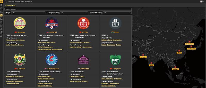 TeamT5「ThreatVision威脅情資平台」專為企業及組織，提供以亞太地區為中心的全面性網路威脅情資。圖/TeamT5提供