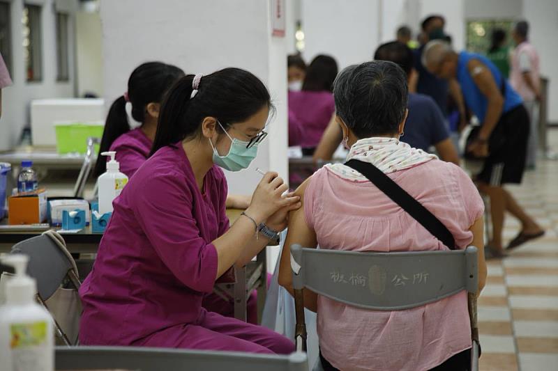 接種疫苗示意圖