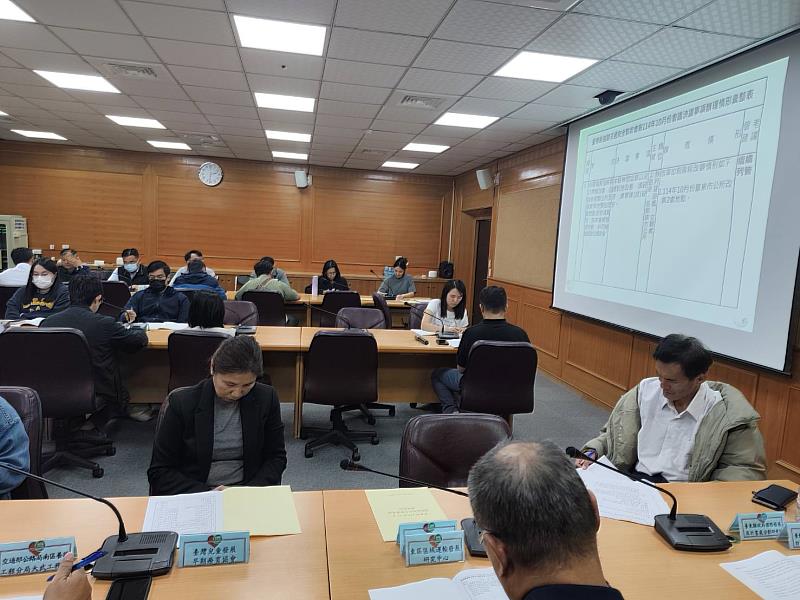 臺東縣召開11月份道安會報