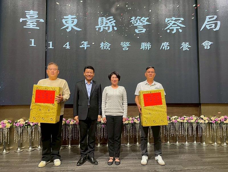 臺東警破案創佳績 縣長饒慶鈴親頒破案茶