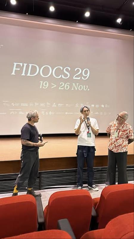 視覺藝術家蘇匯宇回應觀眾提問。