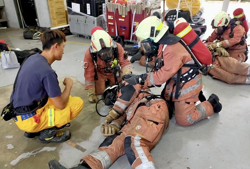消防局於今（114）年順利完成火場生存普測。