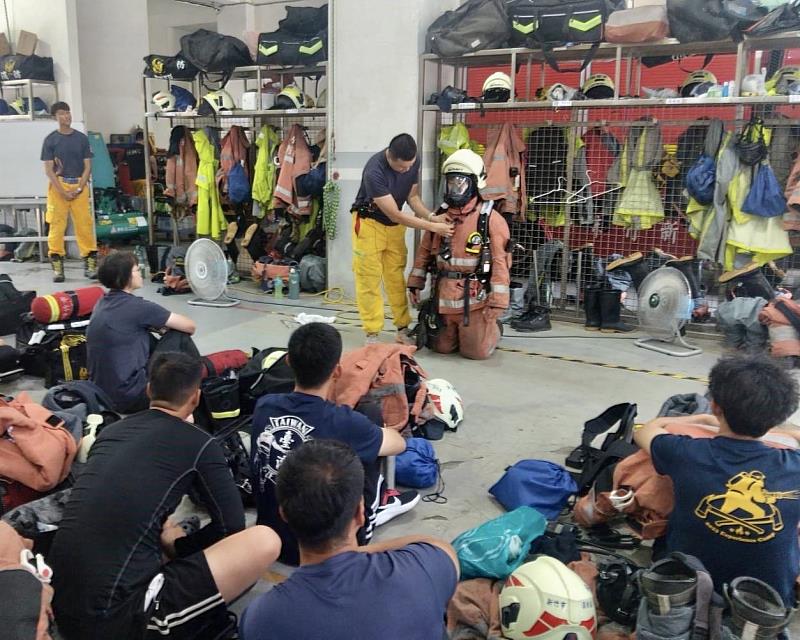 消防局於今（114）年順利完成火場生存普測。