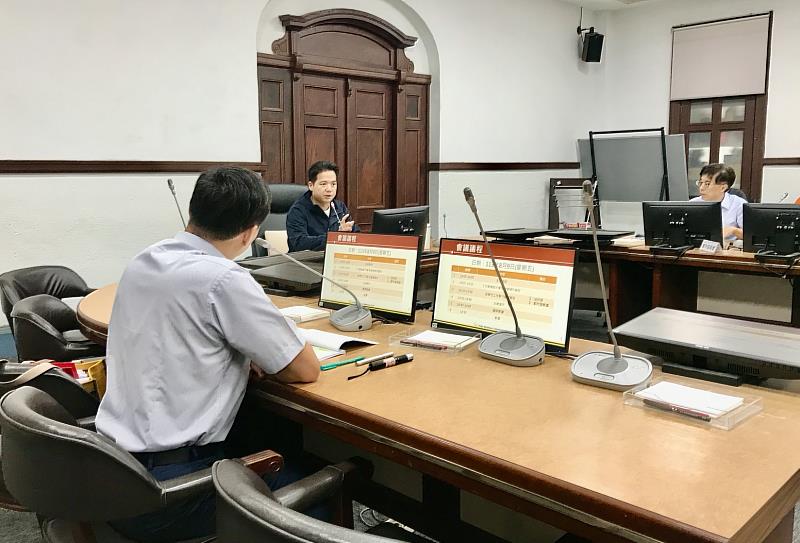 邱代理市長主持消防公安345管考會議，確認各機關執行進度。