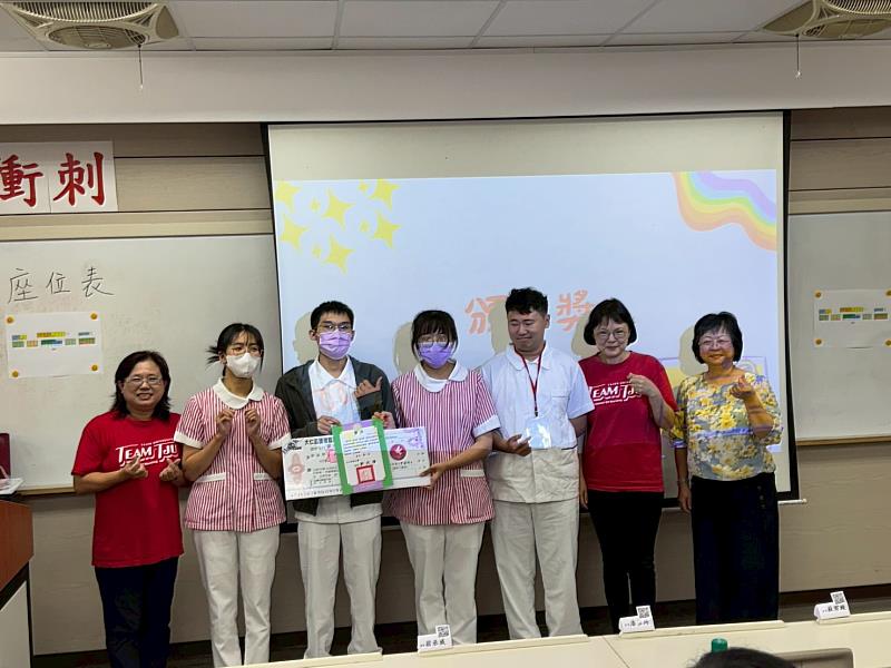 OSCE臨床技能競賽大仁科大護理系表現亮眼，榮獲第1名。