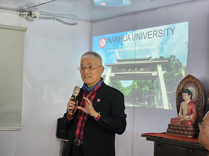 南華大學高俊雄校長率團訪印度沙彌學園，深化教育合作拓展國際招生。