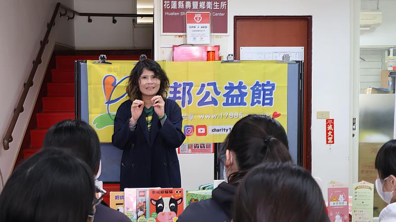 智邦公益館李奇穎執行長推動教育平權，支持閱讀處方箋在偏鄉落地。