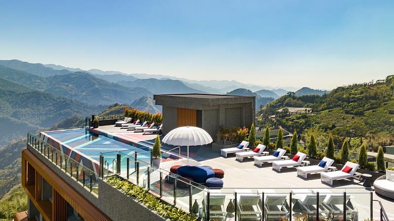 阿里山英迪格酒店是當地首座黃金級綠建築，今年榮獲米其林飯店推薦與World Luxury Hotel Awards 6大殊榮。（阿里山英迪格酒店提供）