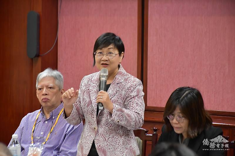 僑務委員會委員長徐佳青致詞。