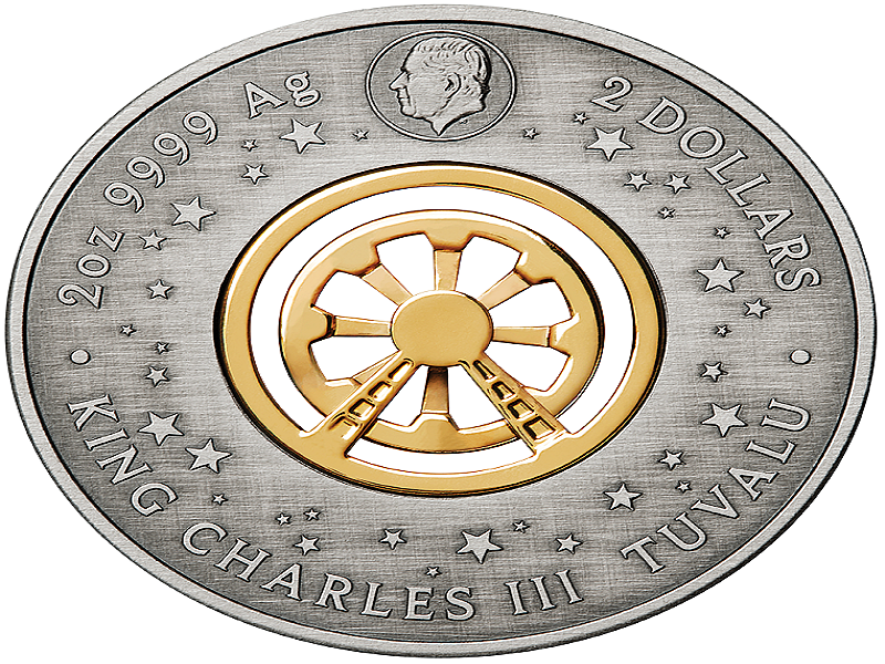 童話浪漫與夢想－摩天輪2英兩仿古彩色銀幣