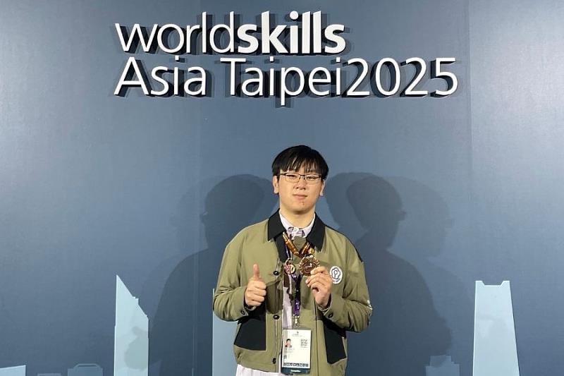林宸毅賽後表示，已將目標放在明年9月上海舉行的國際技能競賽，盼再為台灣奪下更亮眼的成績。