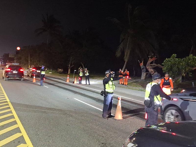 守護用路安全 臺東縣大武警分局執行年末交通大執法