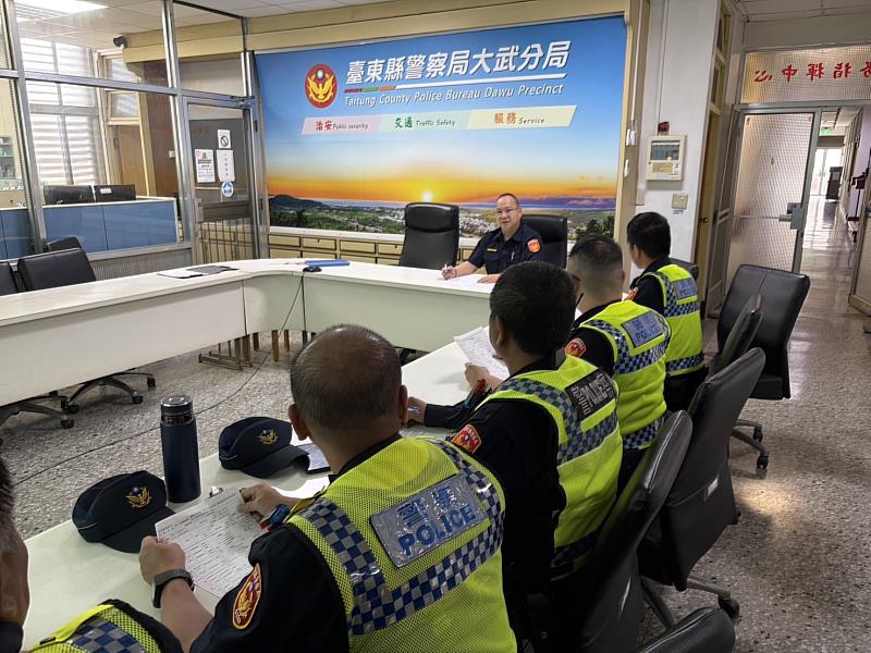 守護用路安全 臺東縣大武警分局執行年末交通大執法