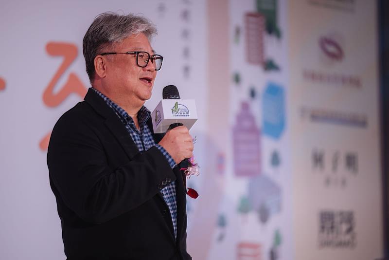 福壽實業股份有限公司董事長暨台灣尤努斯基金會董事洪堯昆開幕致詞。