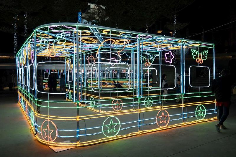 舊城區光環境裝置。