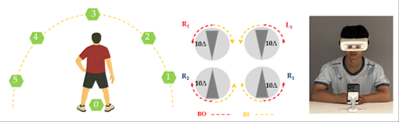 自動雙旋轉稜鏡視覺訓練系統（ADRRPs）示意圖。