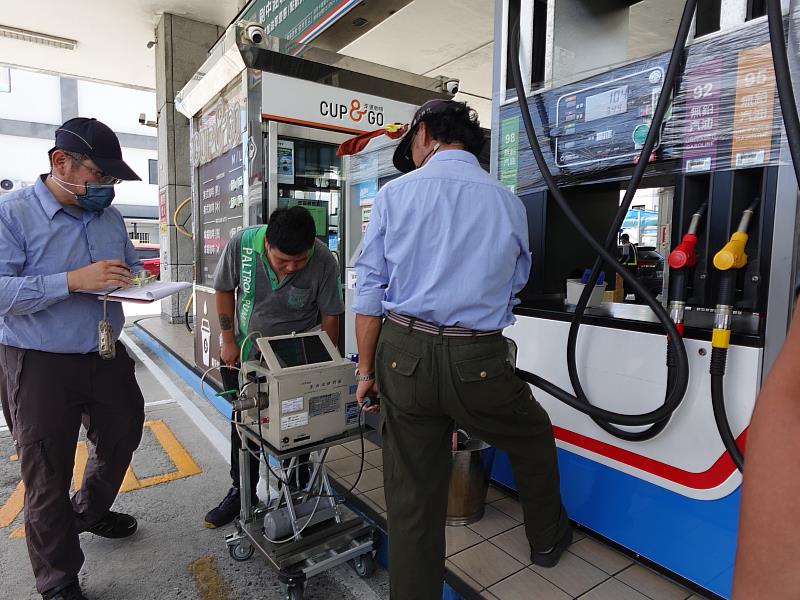 臺東縣加油站油氣回收查核全數合格