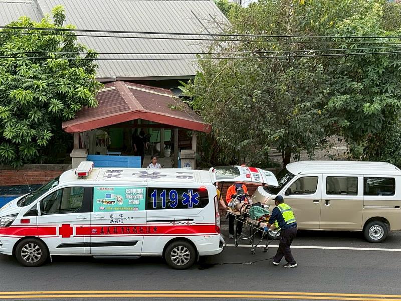 竹崎鄉衛生所即刻救援，成功搶救95歲婦人。