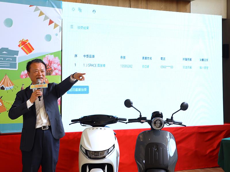 嘉義縣商圈聯合購物節 直播抽出最大獎百萬露營車幸運得主