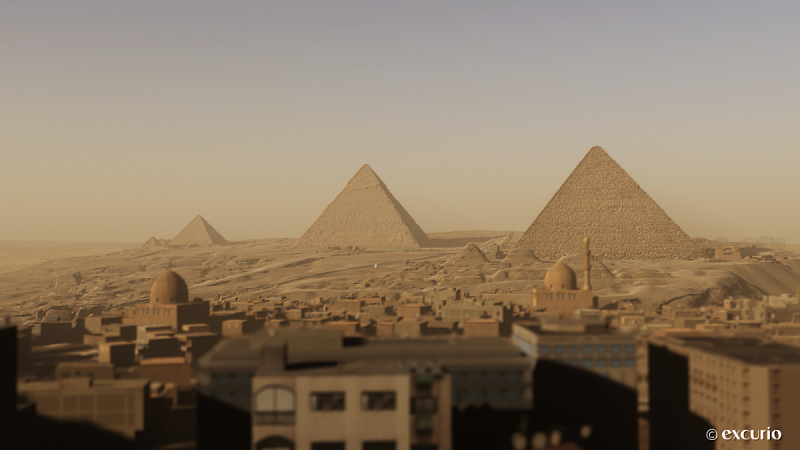 XR沉浸玩家《消失的法老》帶領觀眾一秒穿越到埃及的吉薩高原。（圖片版權：excurio）