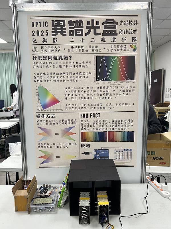 解說海報－透過調整色光的波長與強度，動手體驗顏色的奧秘。