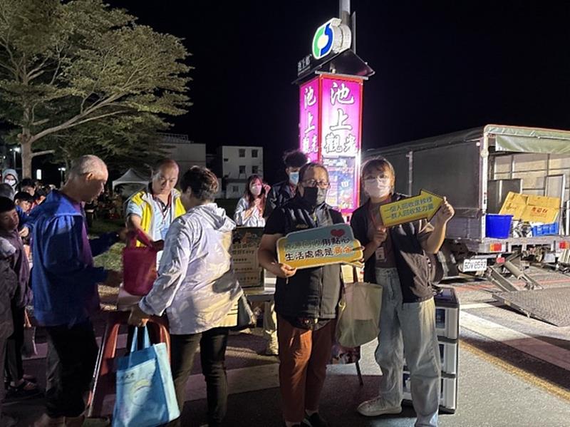 臺東縣環保局攜手池上觀光夜市 推動減塑行動落實有成