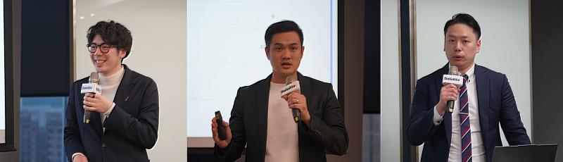 左起：Unito Japan CEO近藤佑太朗、Trivium Investment 三界資本合夥人馬維俊、First Asset Management team第一管財株式会社投資部總監朱維傑。
