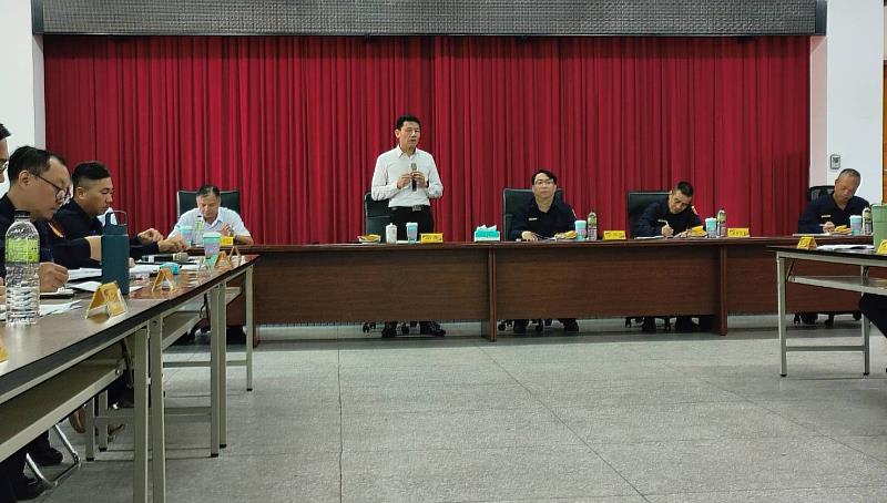 臺東縣警察局長蔡燕明展開分局巡迴「交通事故防制座談會」