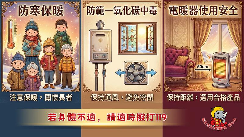 冷氣團來襲! 新北市政府即日起開啟防寒機制