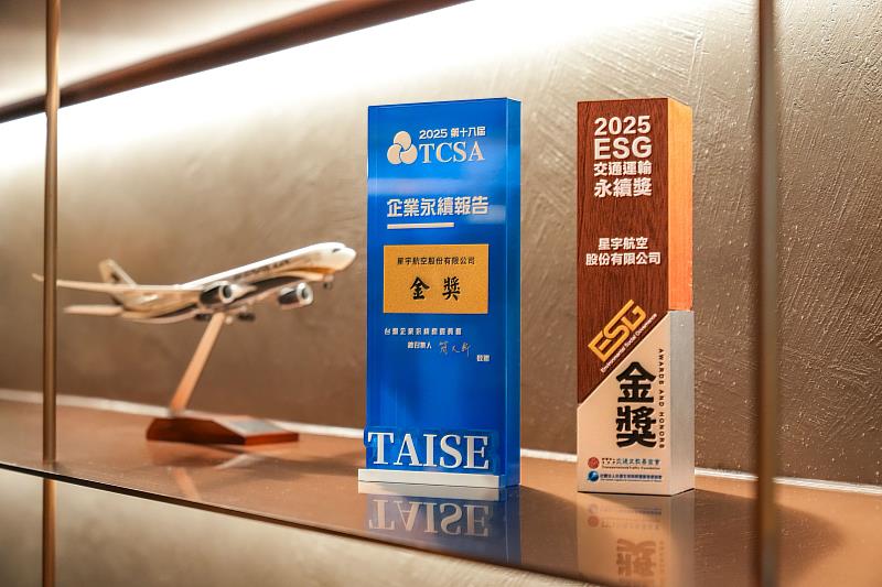 星宇航空持續推動永續發展,再度交出亮眼成績、勇奪雙金!